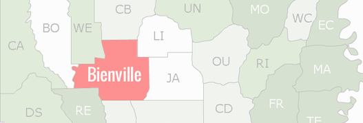Bienville County Map