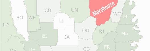 Morehouse County Map