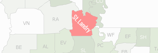 St. Landry County Map